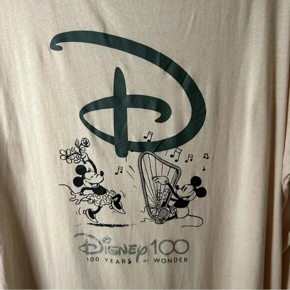 Disney Mickey& Minnie mouse crewneck long sleeve T-shirt dress. Pink Lounge wear - Picture 2 of 9